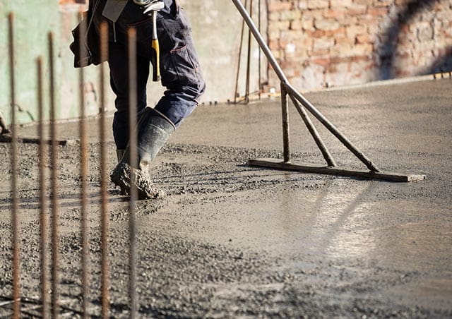 Betongarbeider i Hønefoss